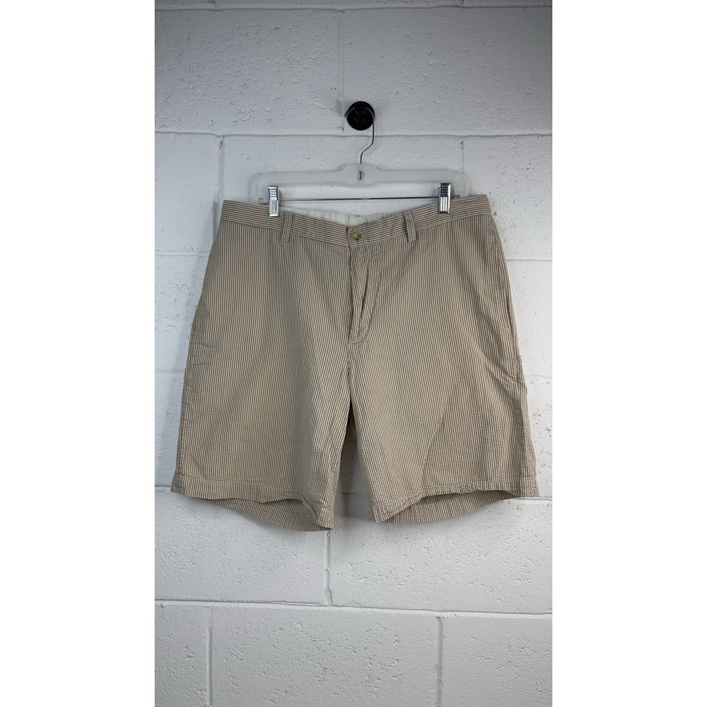 Vineyard Vines By Shep & Ian Men's Size 36 Khaki Pin Stripe Breaker Short